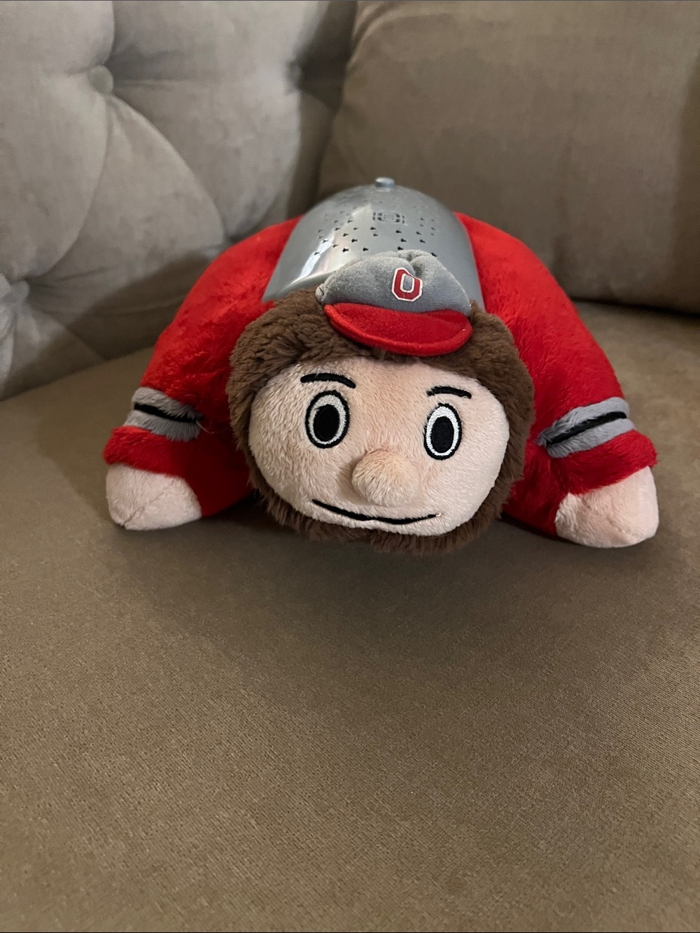 Dream Lites The Ohio State Plush Brutus Nightlight Pillow